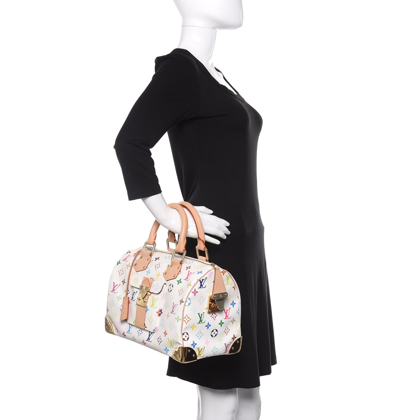 Monogram Multicolor Speedy 30 White