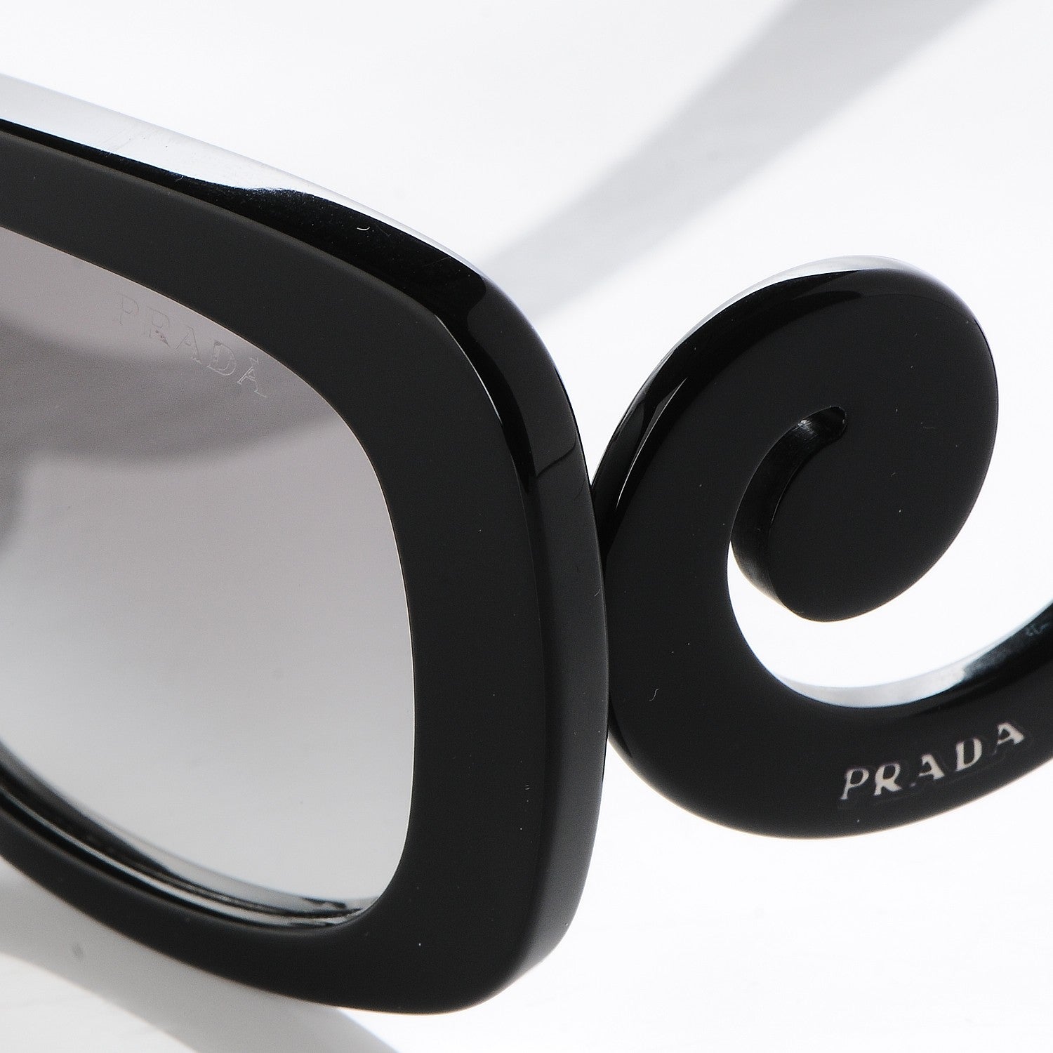 Prada Acetate Baroque Sunglasses SPR 27O Black 7 of 8