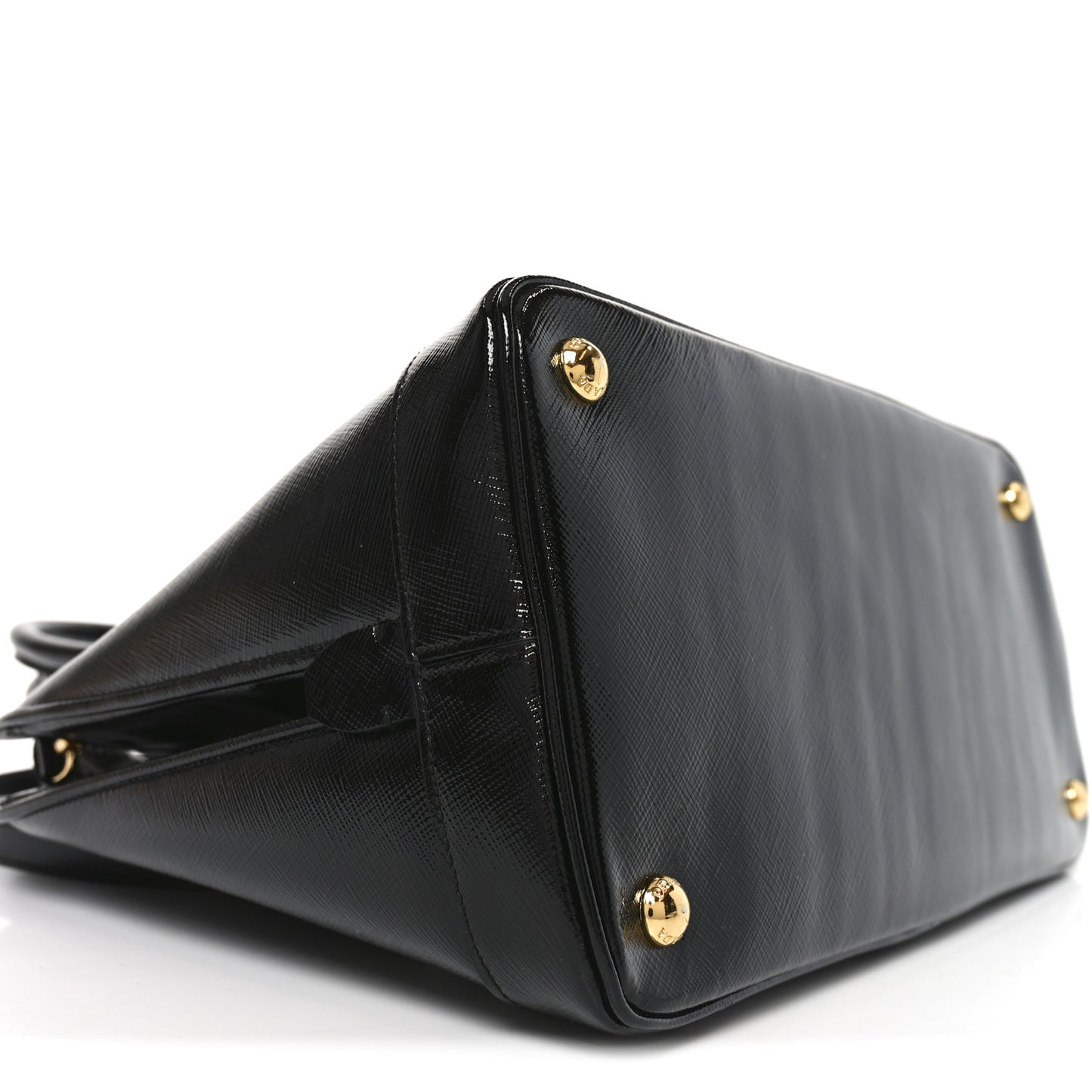 Saffiano Vernice Medium Open Promenade Tote Black