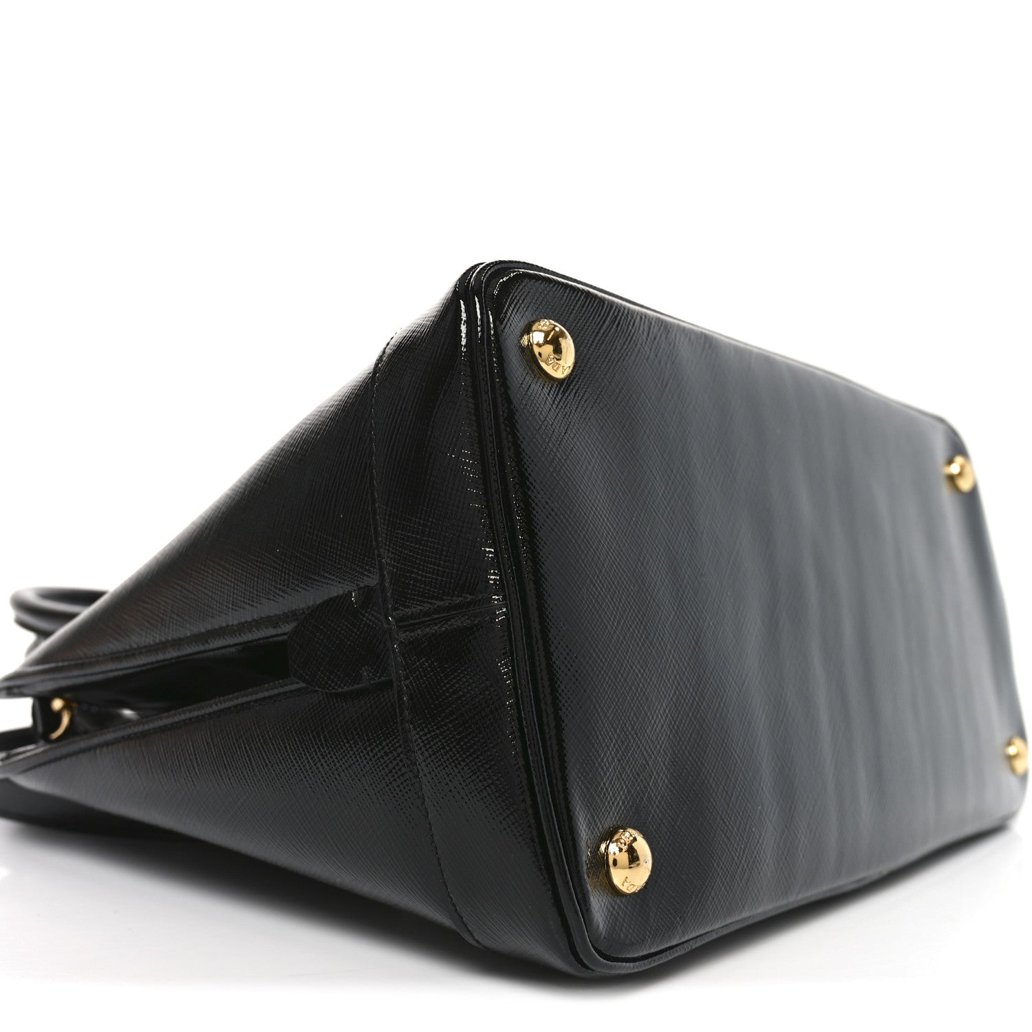 Prada Saffiano Vernice Medium Open Promenade Tote Black 8 of 9