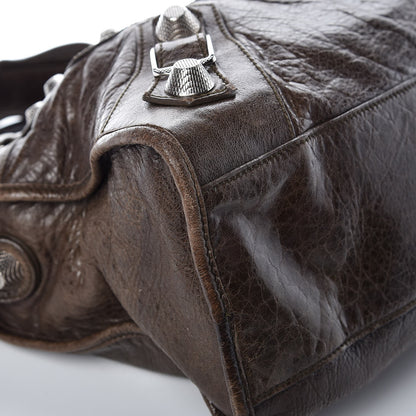 Balenciaga Agneau Giant 21 Silver Hardware City Dark Brown 14 of 17