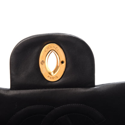 Chanel Lambskin Quilted XL Jumbo Single Flap Black 12 of 12