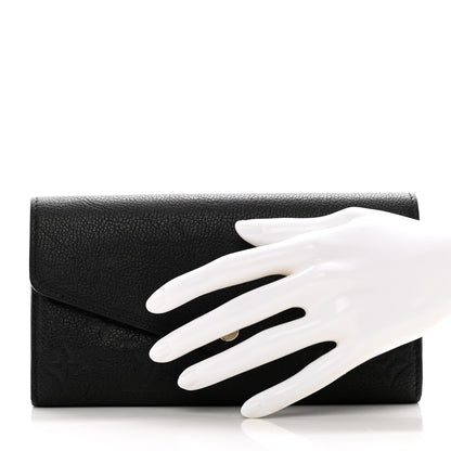 Louis Vuitton Empreinte Sarah Wallet NM Black 2 of 8