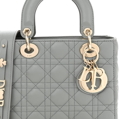 Christian Dior Lambskin Cannage Small My ABCDior Lady Dior Grey 7 of 11