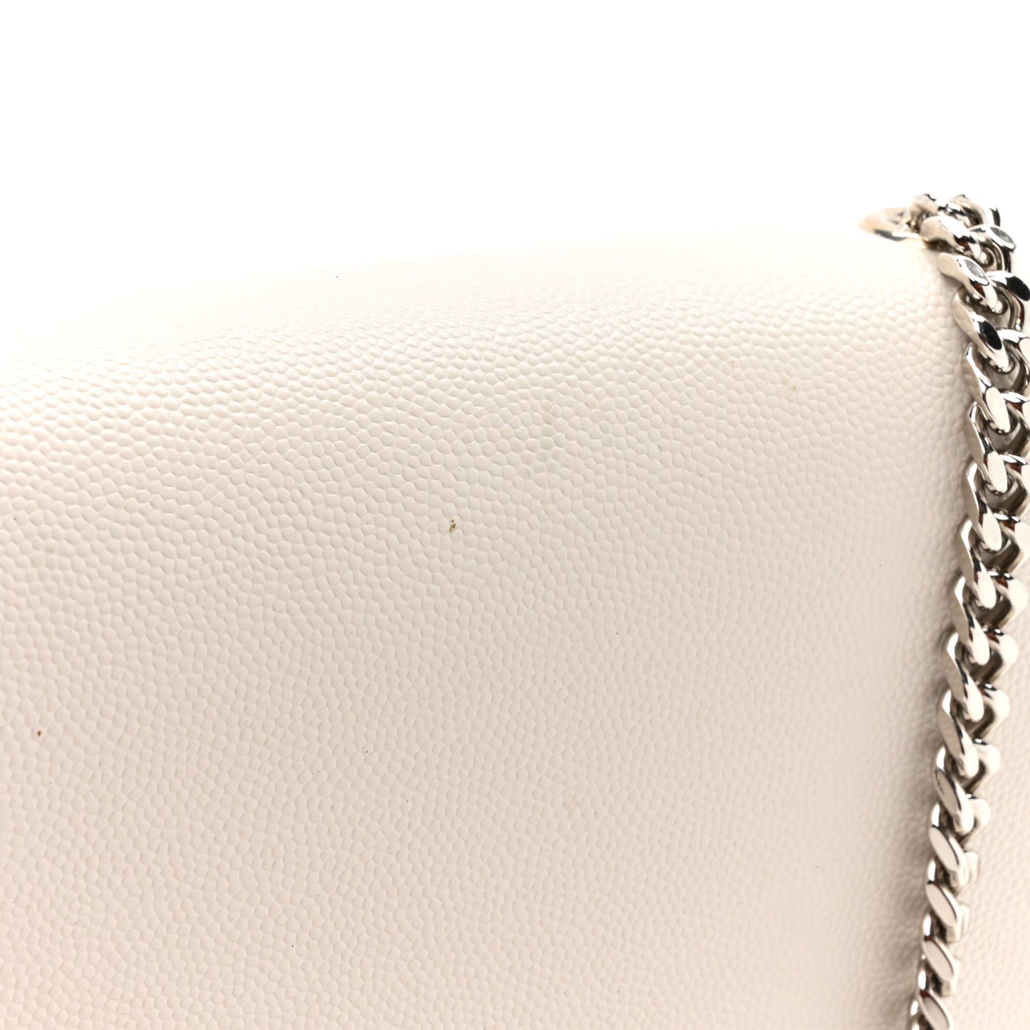Grain De Poudre Small Classic Monogram Kate Tassel Satchel Icy White