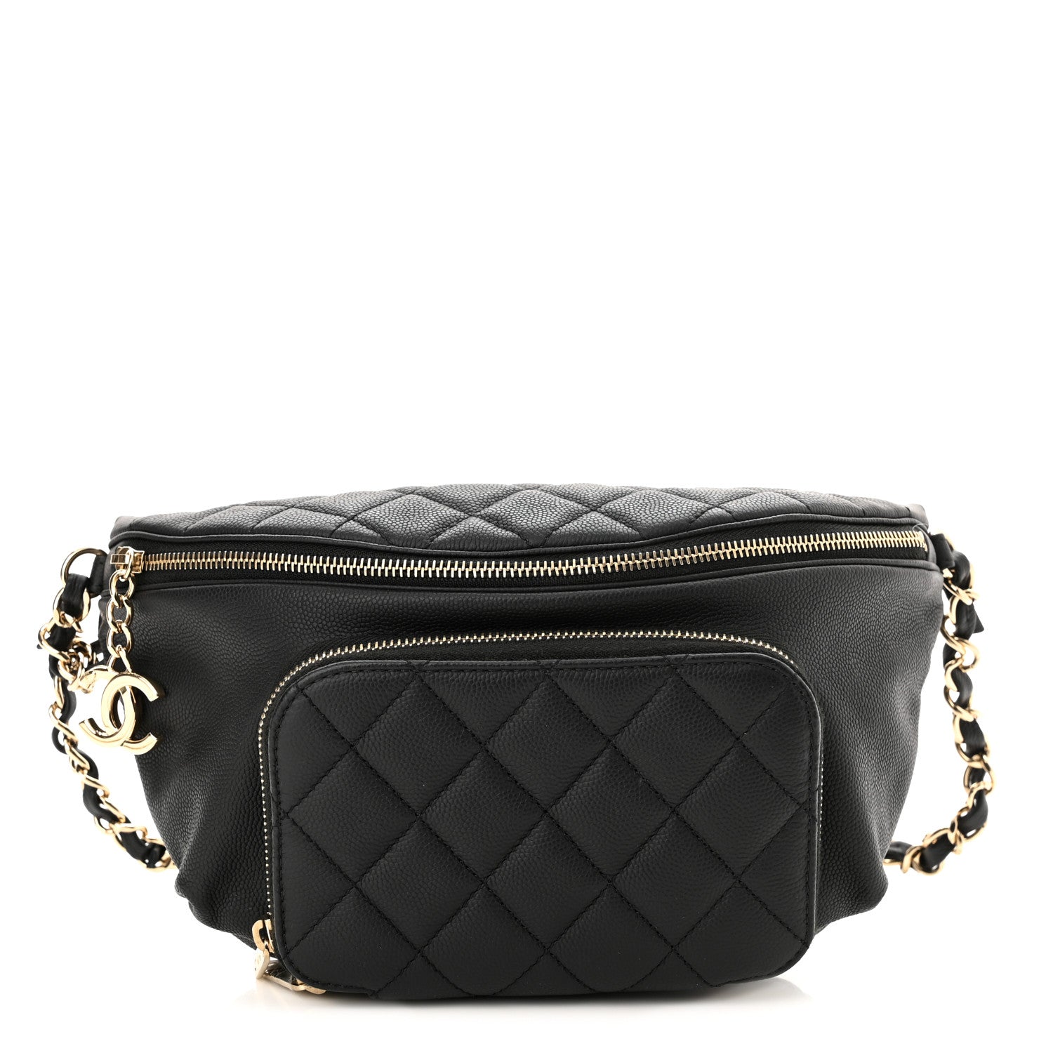 Chanel Caviar Quilted Business Affinity Waist Belt Bag Black 1 of 10