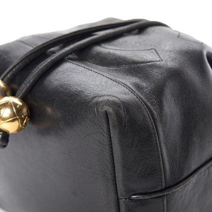 Chanel Lambskin CC Drawstring Shoulder Bag Black 12 of 14