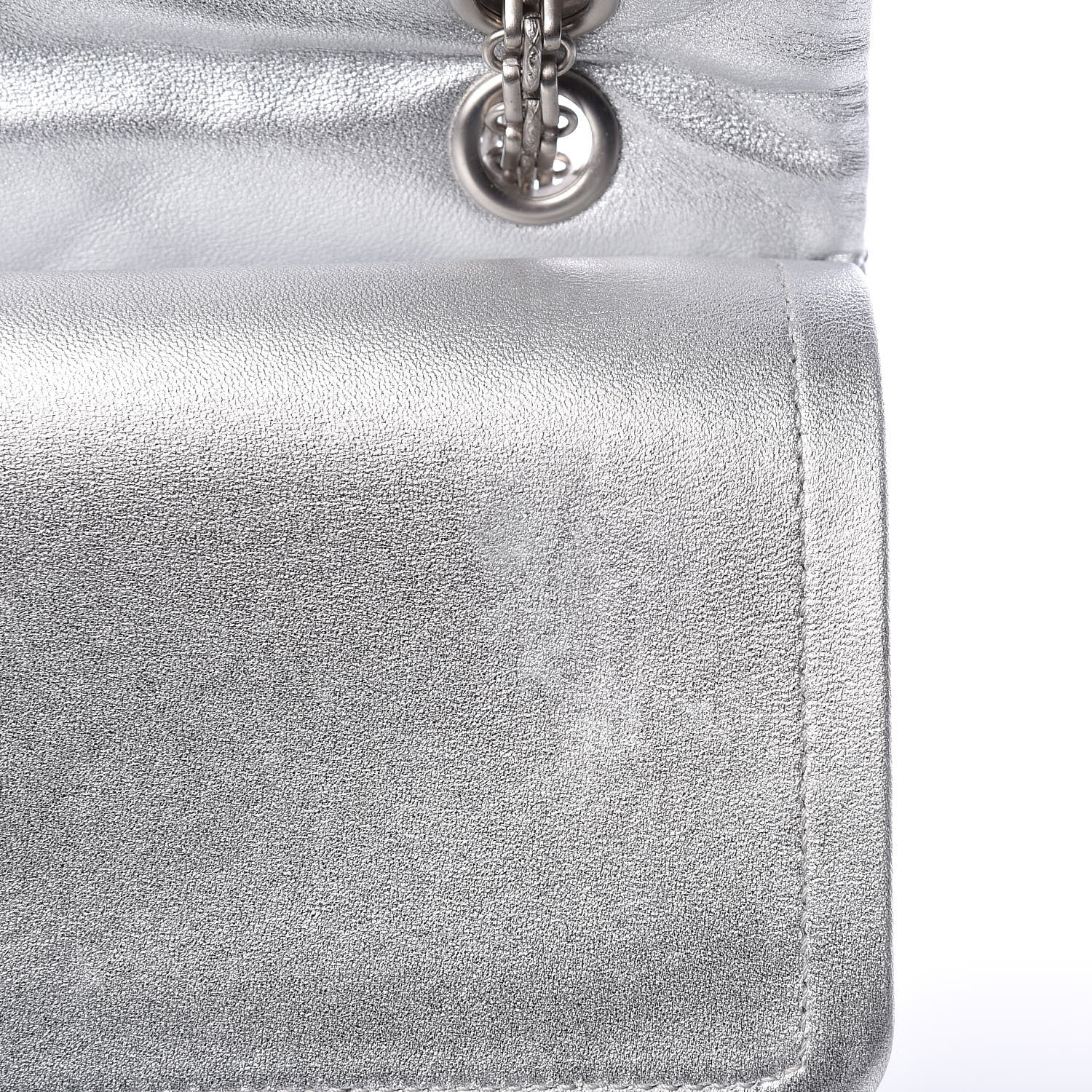 Chanel Metallic Lambskin Quilted 2.55 Reissue 227 Flap Silver 11 of 17