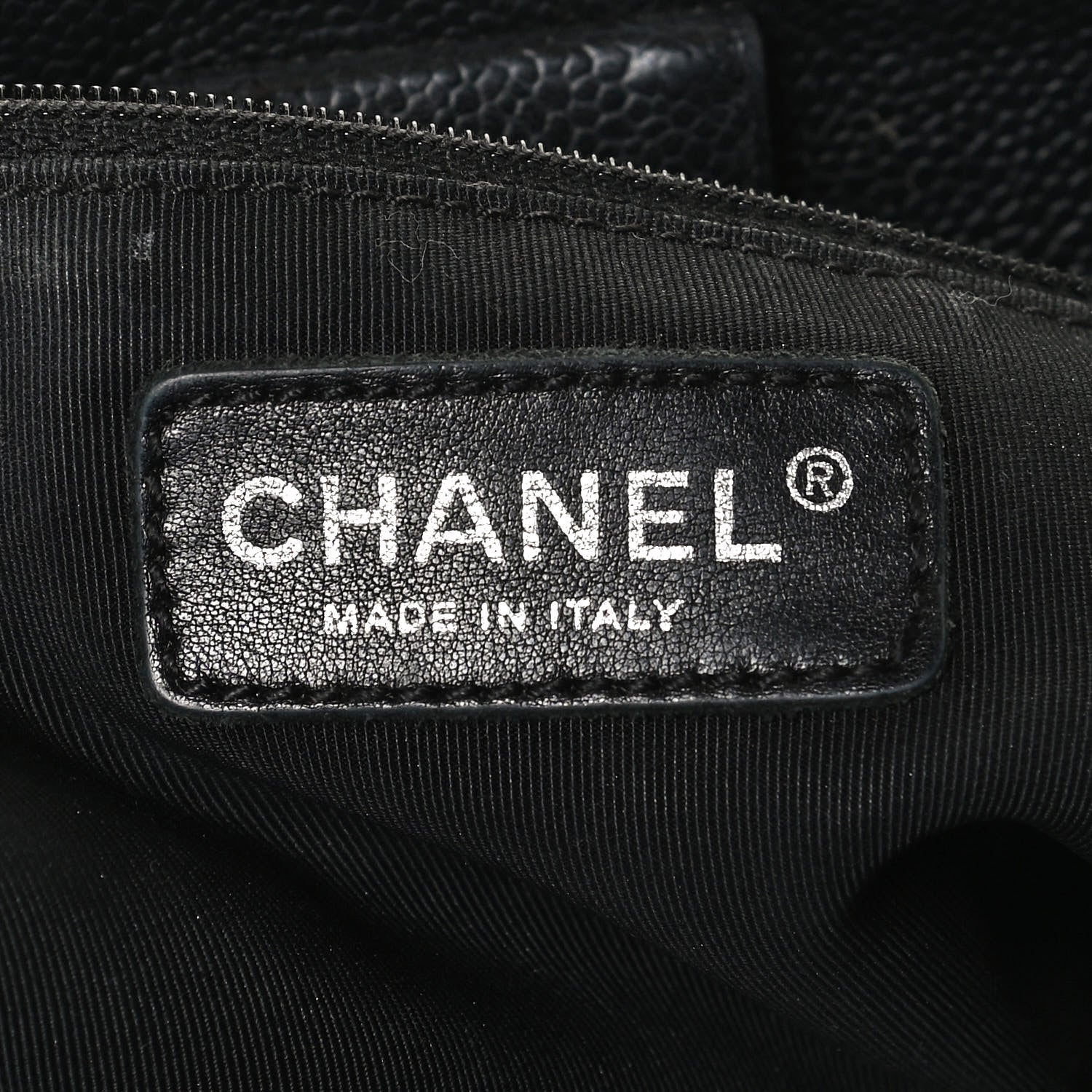Chanel Caviar Quilted Petit Shopping Tote PST Black 6 of 11