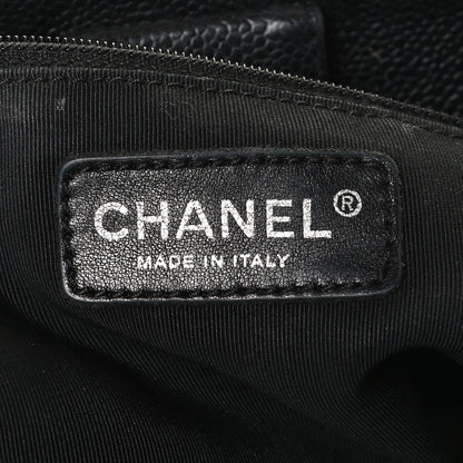 Chanel Caviar Quilted Petit Shopping Tote PST Black 6 of 11