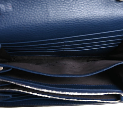 Gucci Dollar Calfskin Crystal Mini Dionysus Chain Wallet Blue Agata Black Diamond 5 of 12