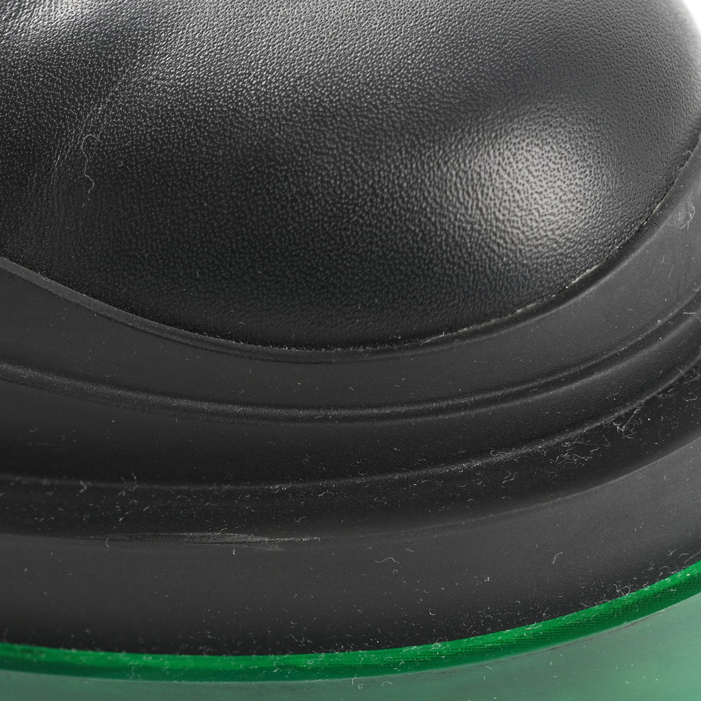 Calfskin The Tire Chelsea Boots 39 Black Green