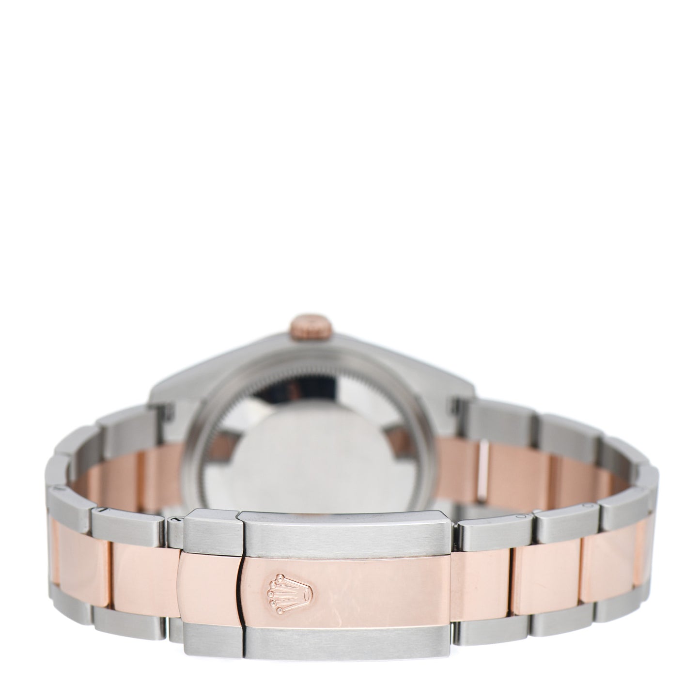 Stainless Steel 18K Everose Gold Diamond 36mm Oyster Perpetual Datejust Watch Slate Roman 126231