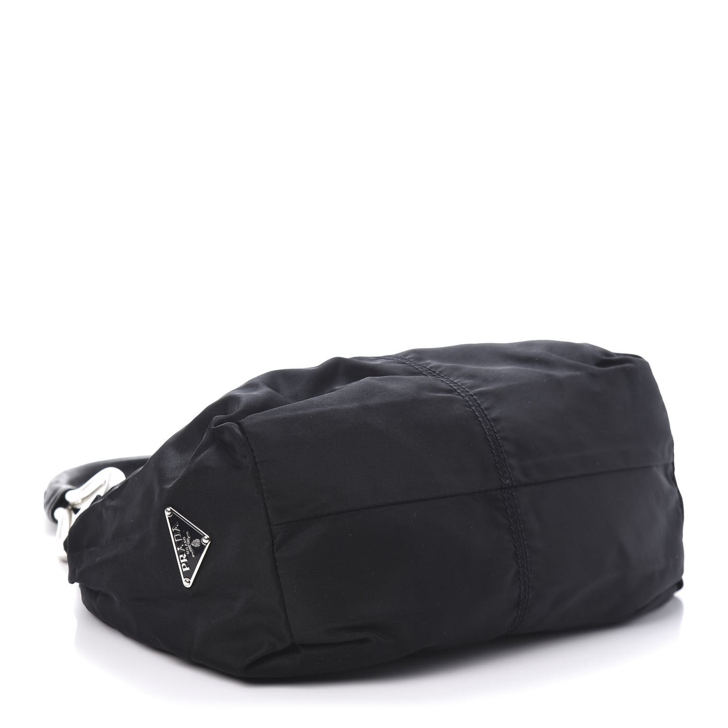 Tessuto Nylon Vitello Hobo Black