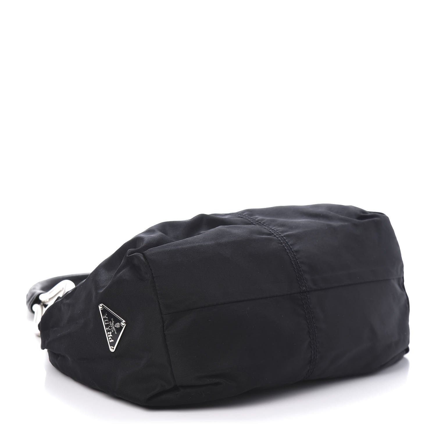 Prada Tessuto Nylon Vitello Hobo Black 4 of 10