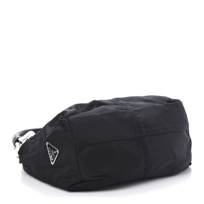 Prada Tessuto Nylon Vitello Hobo Black 4 of 10