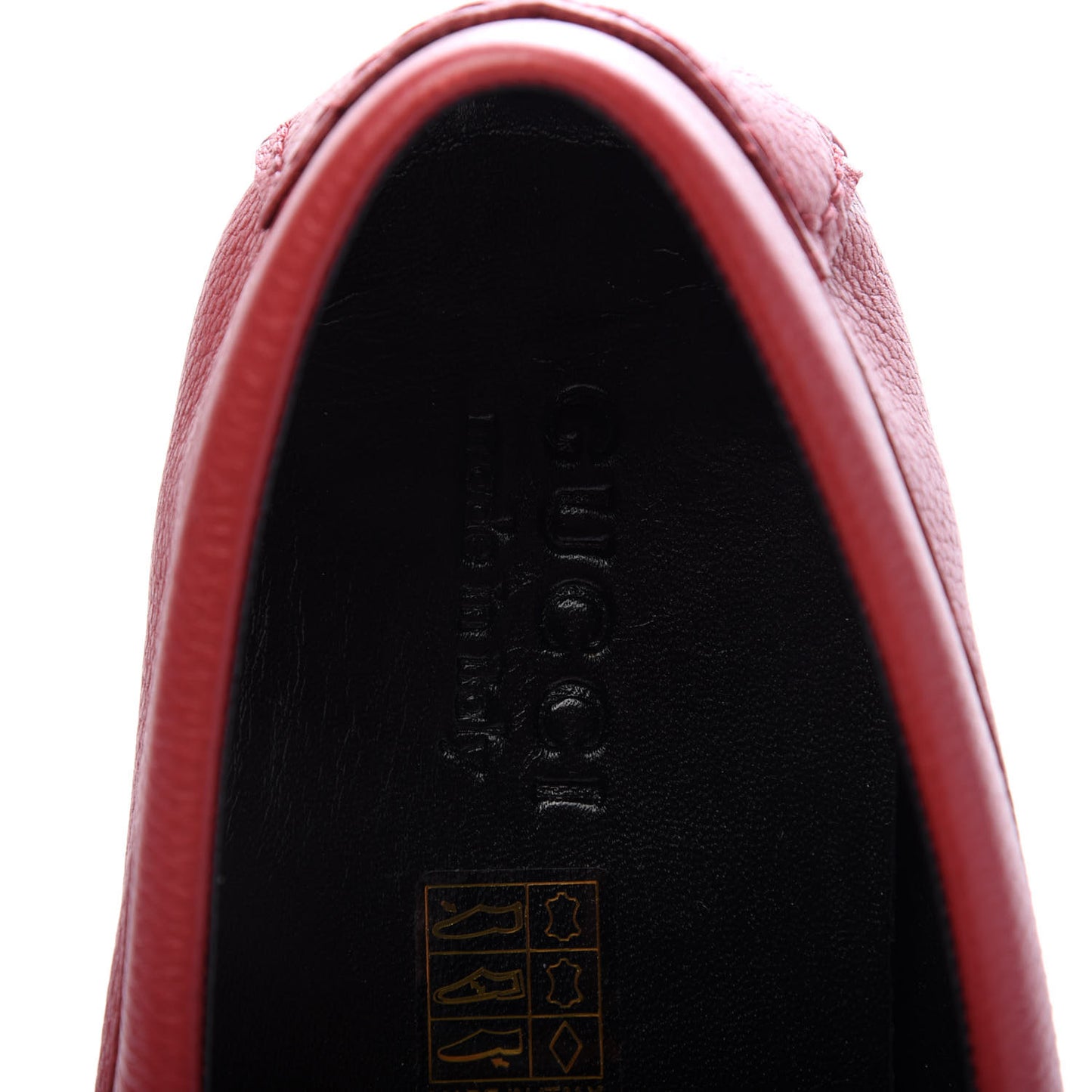 Calfskin Web Mens Driver Loafers 8 Red