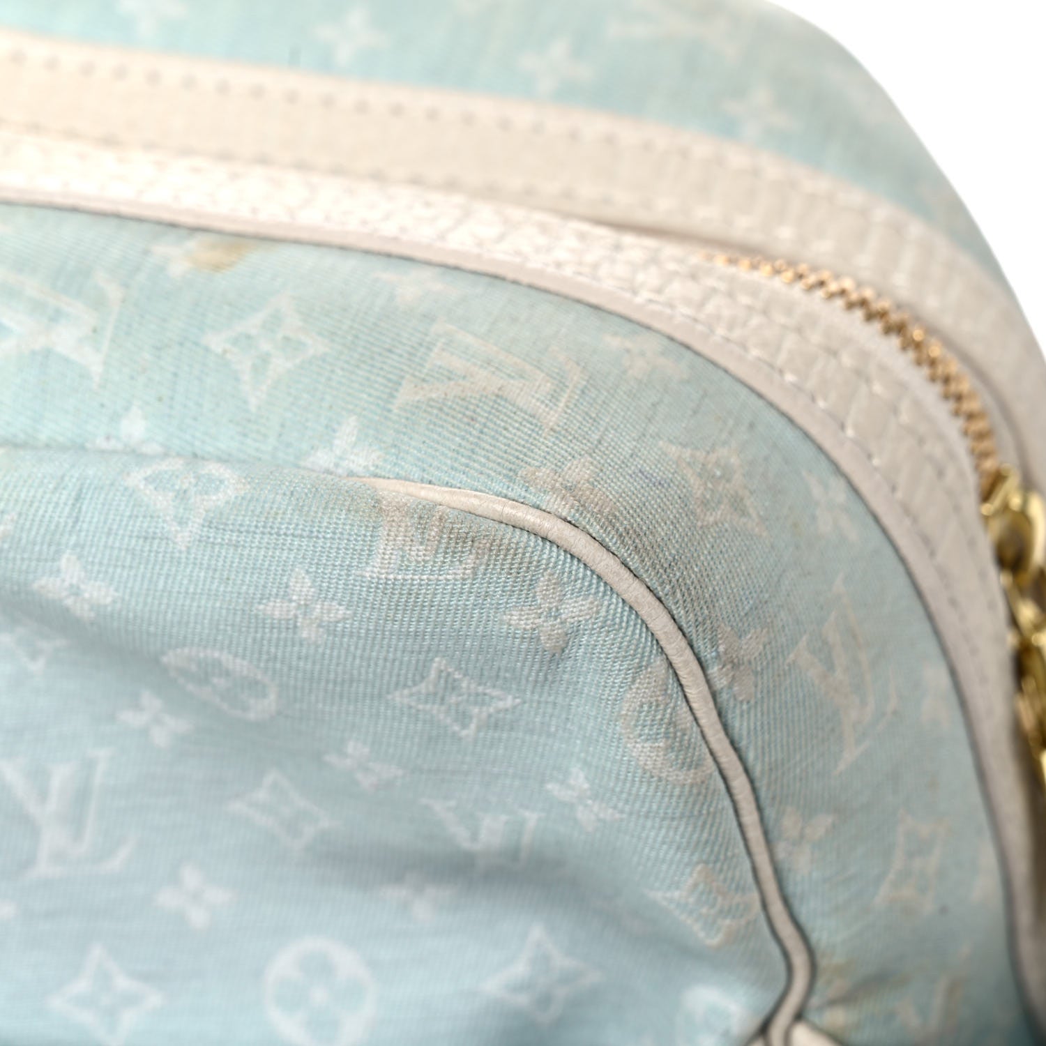 Louis Vuitton Mini Lin Sac a Langer Diaper Bag Blue 37 of 43