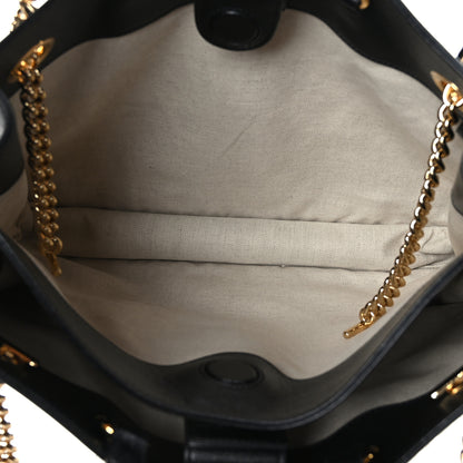 Gucci New Sakai Calfskin Lux Medium Horsebit 1955 Tote Bag Black 5 of 10