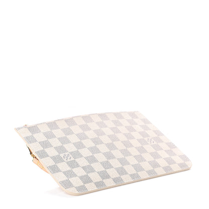 Louis Vuitton Damier Azur Neverfull MM GM Pochette Rose Ballerine 3 of 5