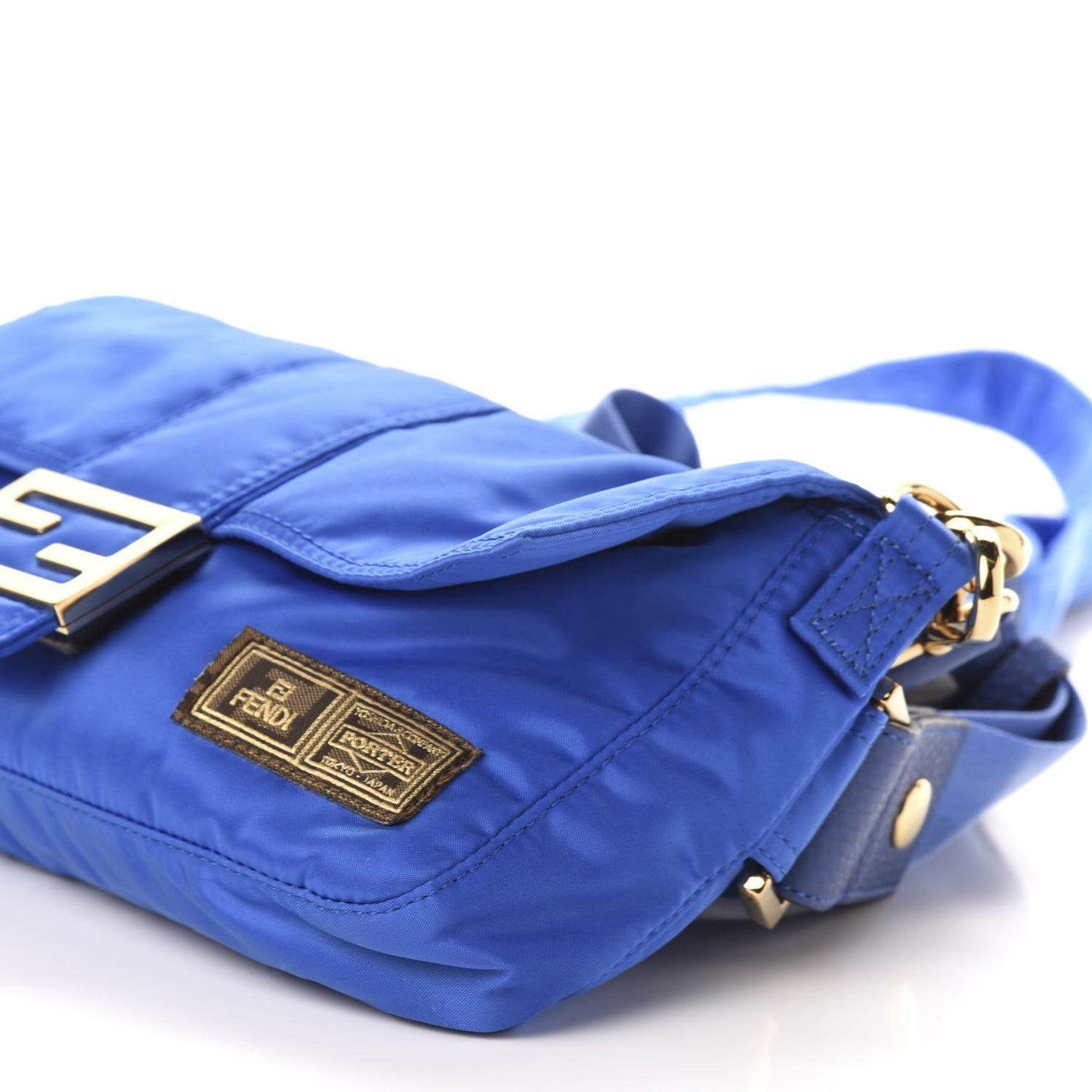 X PORTER Nylon Regular Belt Baguette Bag Blu