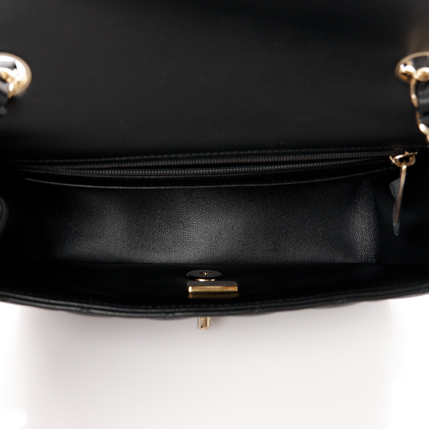 Chanel Lambskin Quilted Mini Rectangular Flap Black 5 of 11