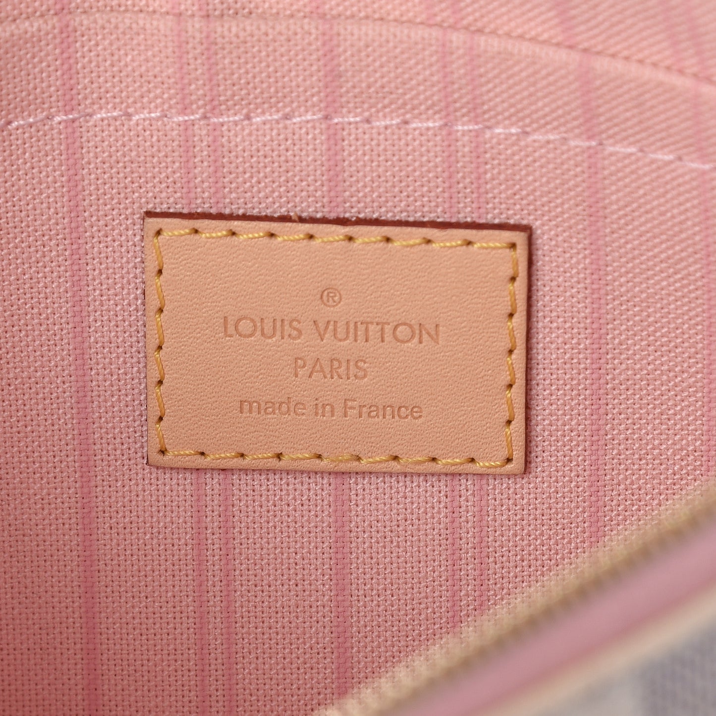 Damier Azur Neverfull MM GM Pochette Rose Ballerine