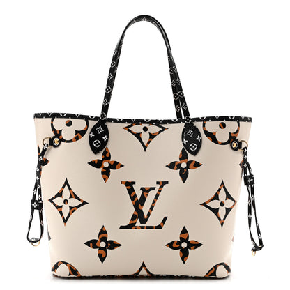 Louis Vuitton Monogram Giant Jungle Neverfull MM Ivory 1 of 10