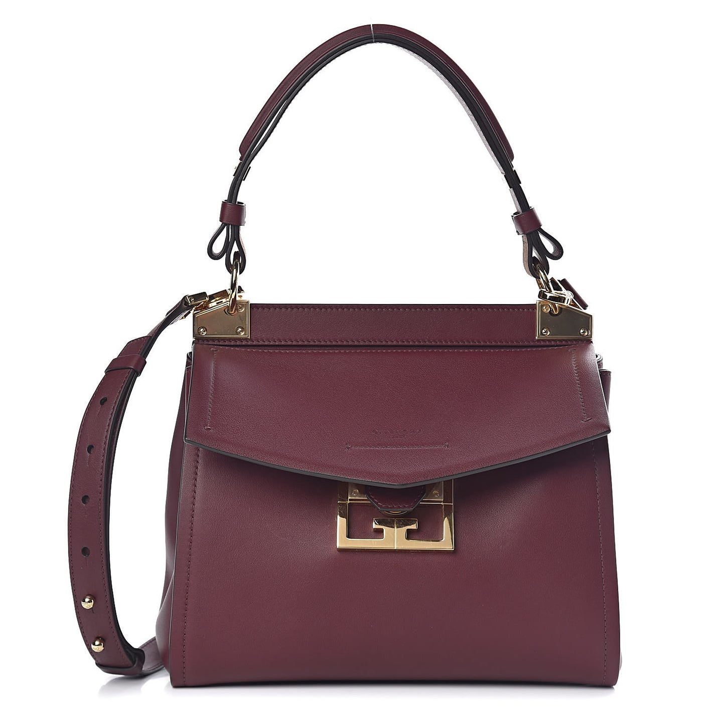 Calfskin Small Mystic Shoulder Bag Aubergine