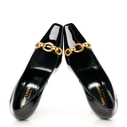 Saint Laurent Patent Silvana 110mm Pumps 37 Black 2 of 10