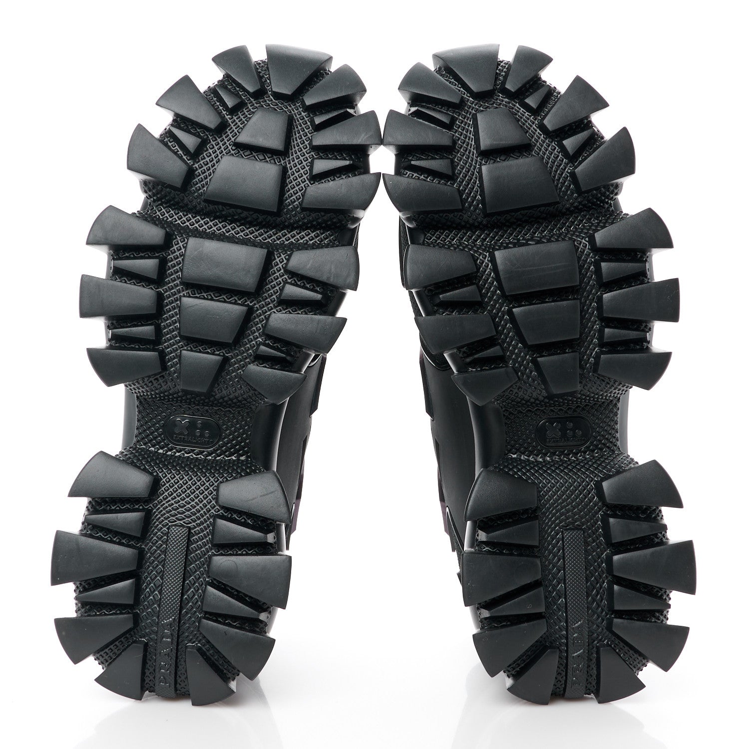 Prada Rubber Knit Fabric Iridescent Mens Cloudbust Thunder Sneakers 8 Black 5 of 9