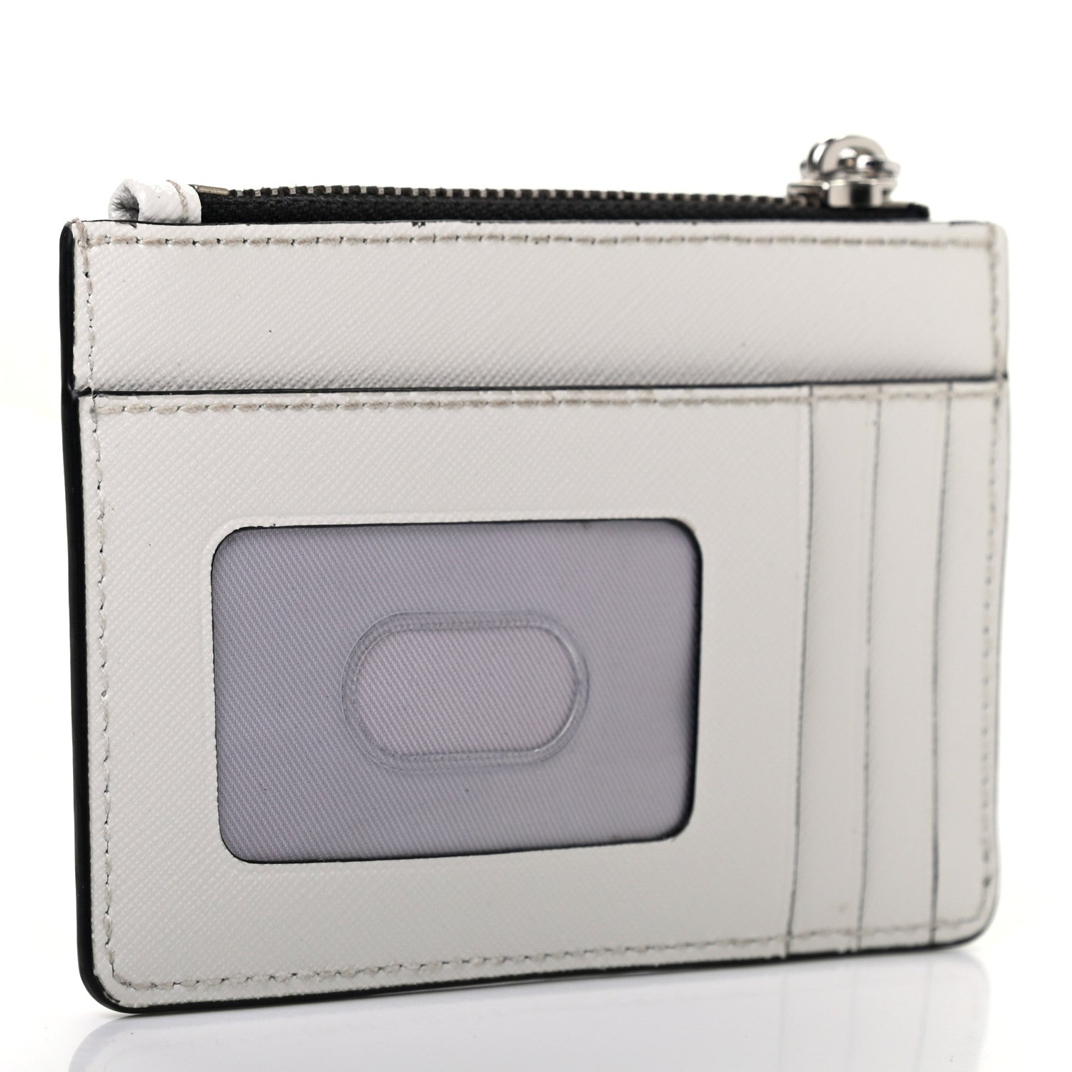 Marc Jacobs X PEANUTS Saffiano Snoopy Top Zip Multi Wallet White Black 3 of 8