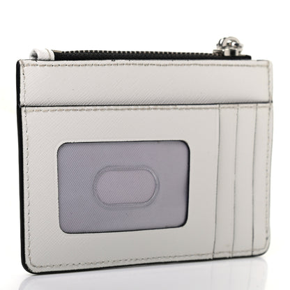 Marc Jacobs X PEANUTS Saffiano Snoopy Top Zip Multi Wallet White Black 3 of 8