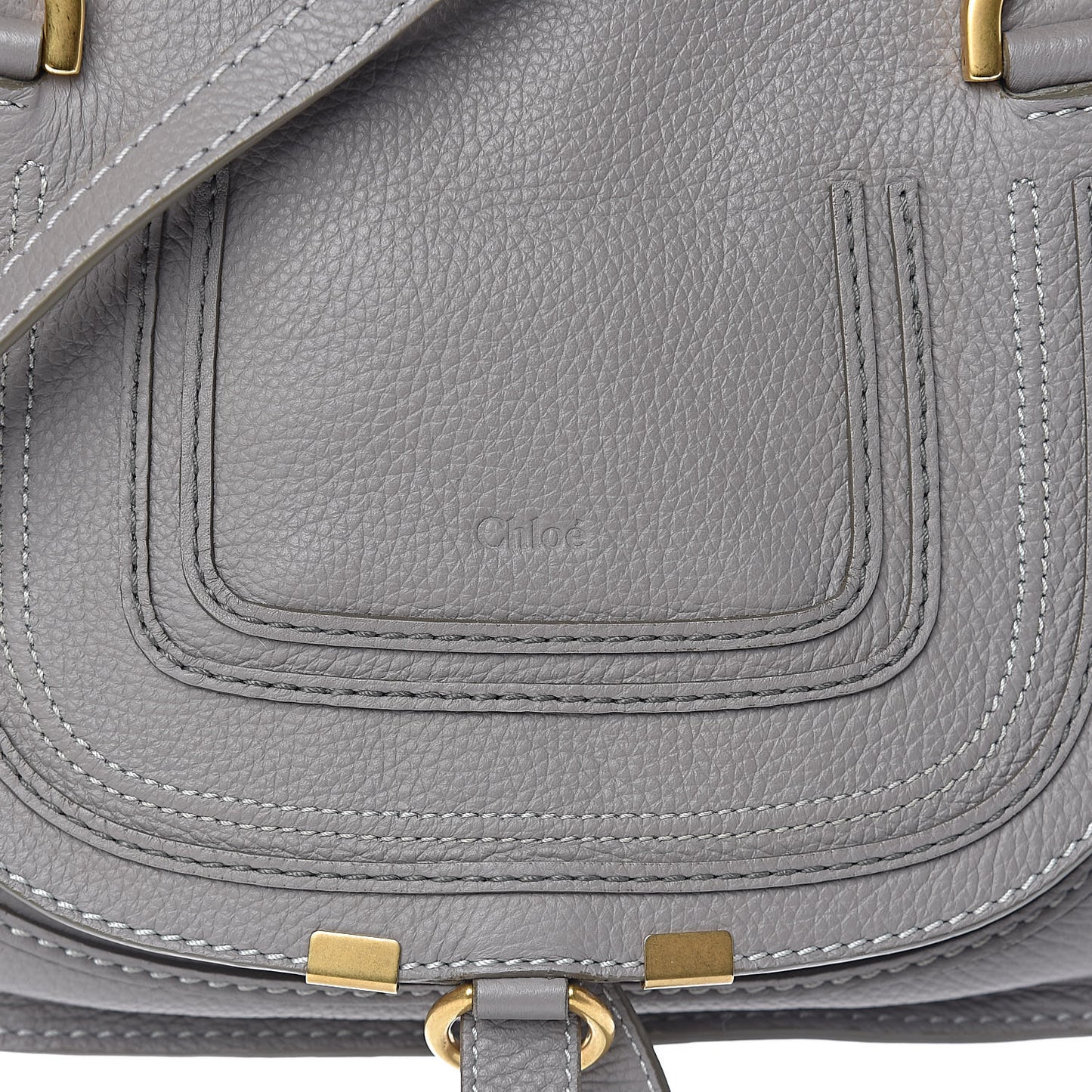 Calfskin Small Marcie Satchel Cashmere Grey
