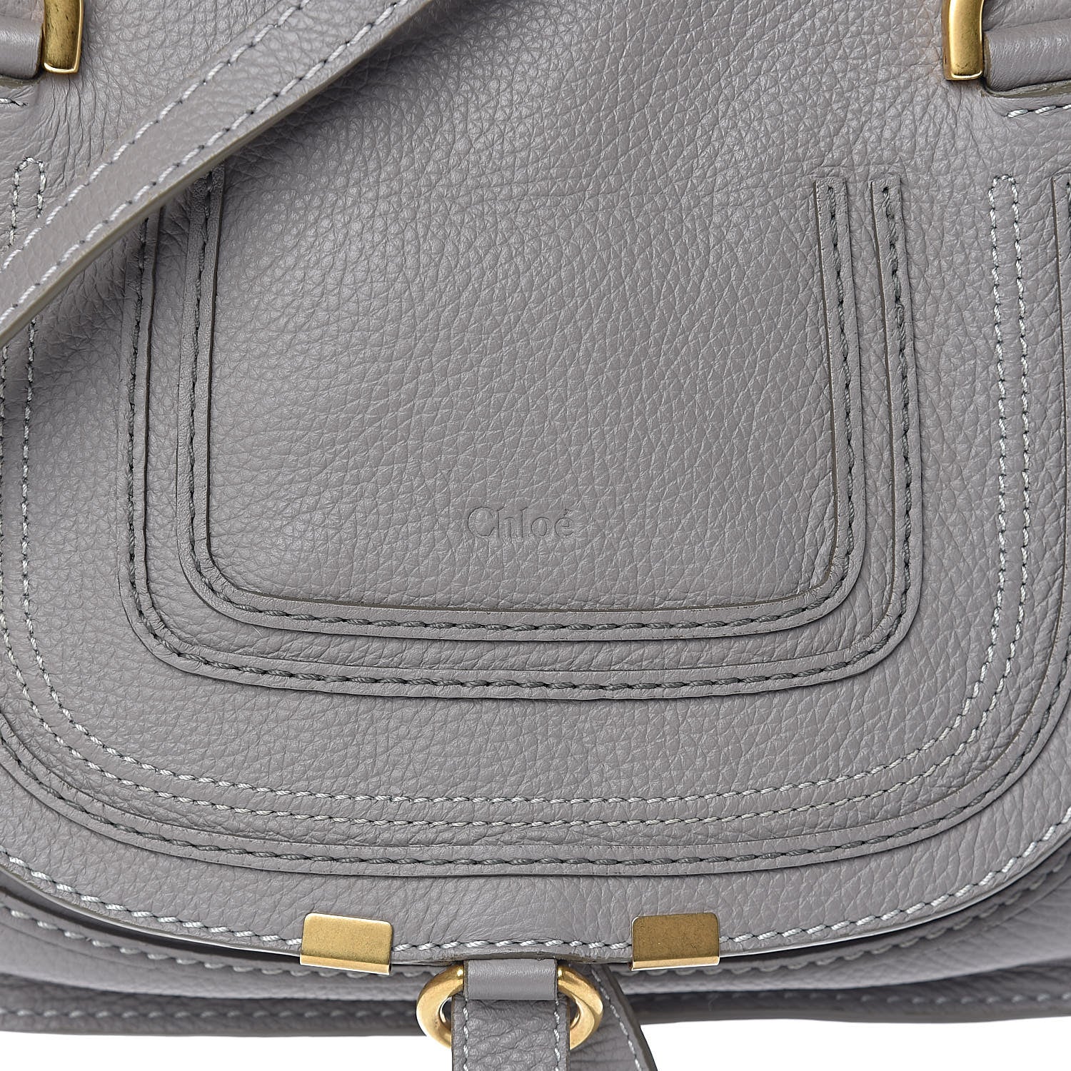 Chloe Calfskin Small Marcie Satchel Cashmere Grey 12 of 12