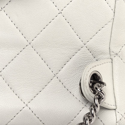 Chanel Lambskin Quilted Metallic Bubble Backpack White 14 of 14