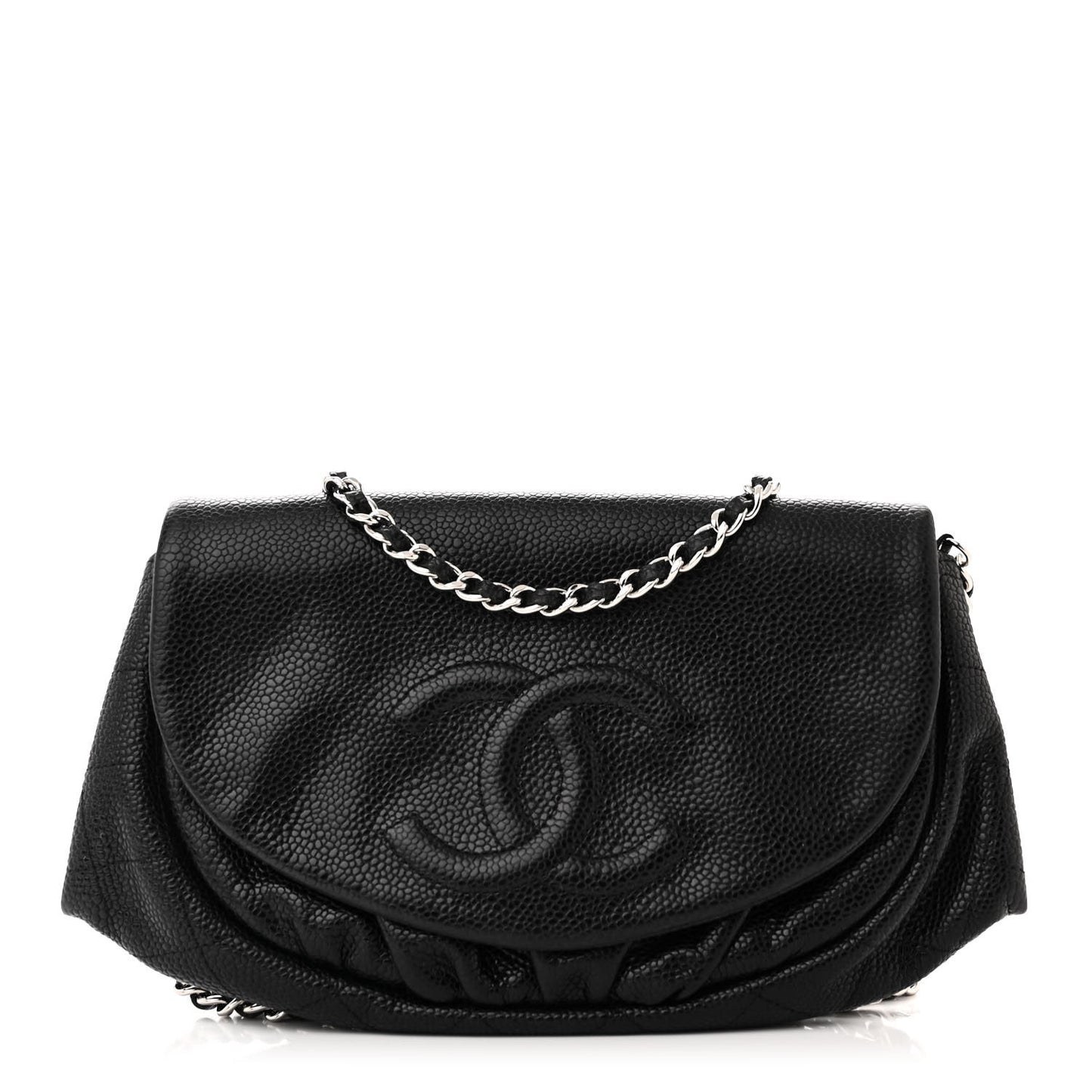 Caviar Half Moon Wallet On Chain WOC Black