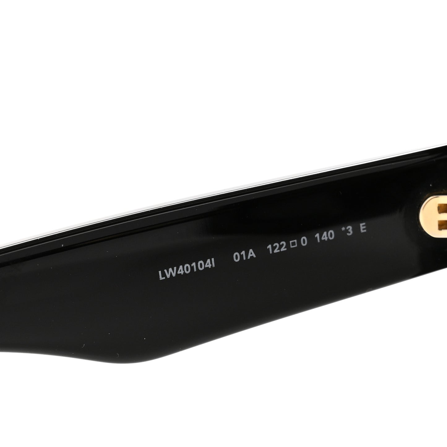 Acetate Anagram Shield Sunglasses LW40104I Black