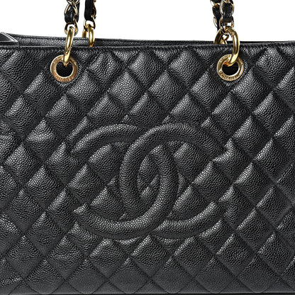 Chanel Caviar Quilted Grand Shopping Tote GST Black 7 of 11