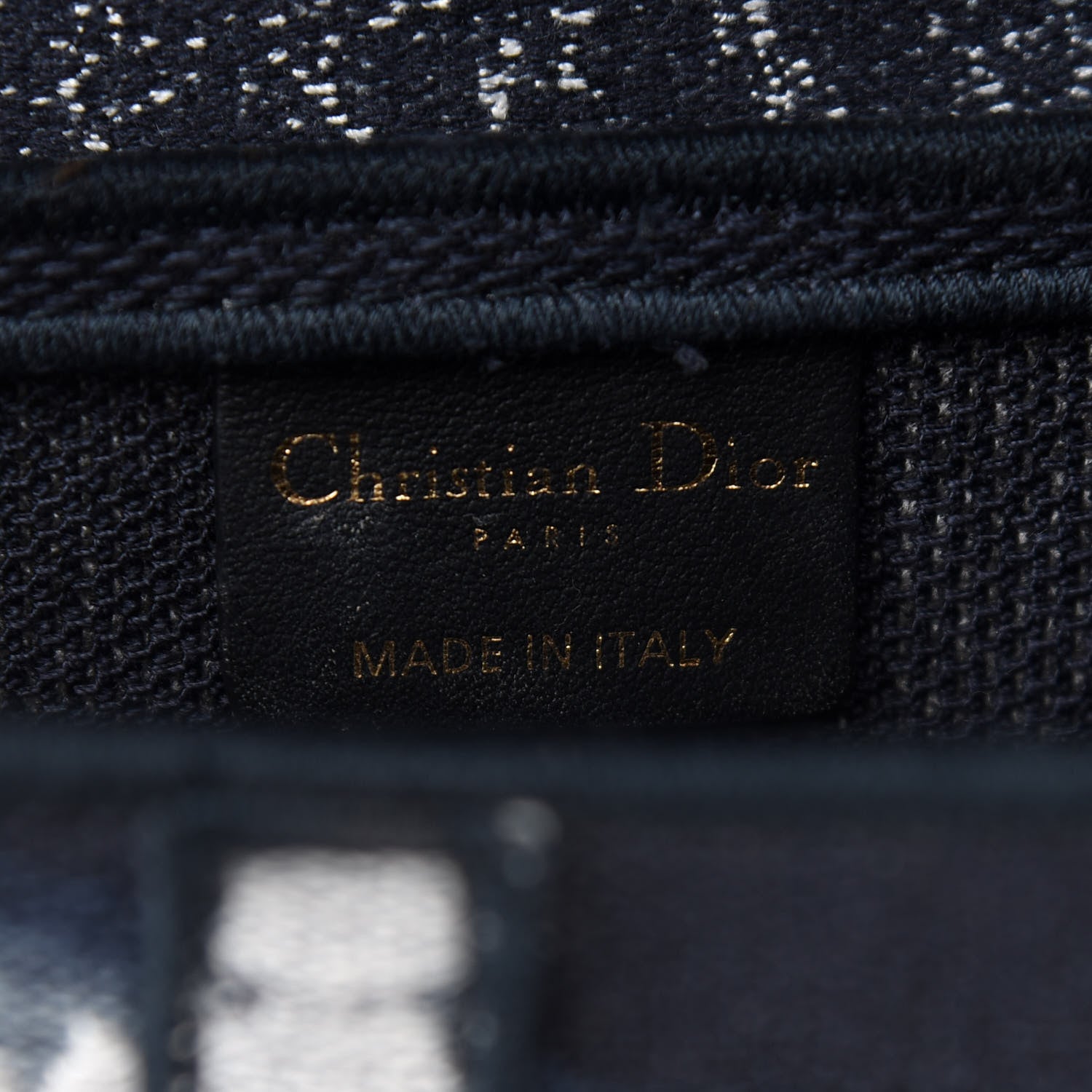Christian Dior Canvas Embroidered Tie Dye Saddle Bag Blue Multicolor 6 of 13