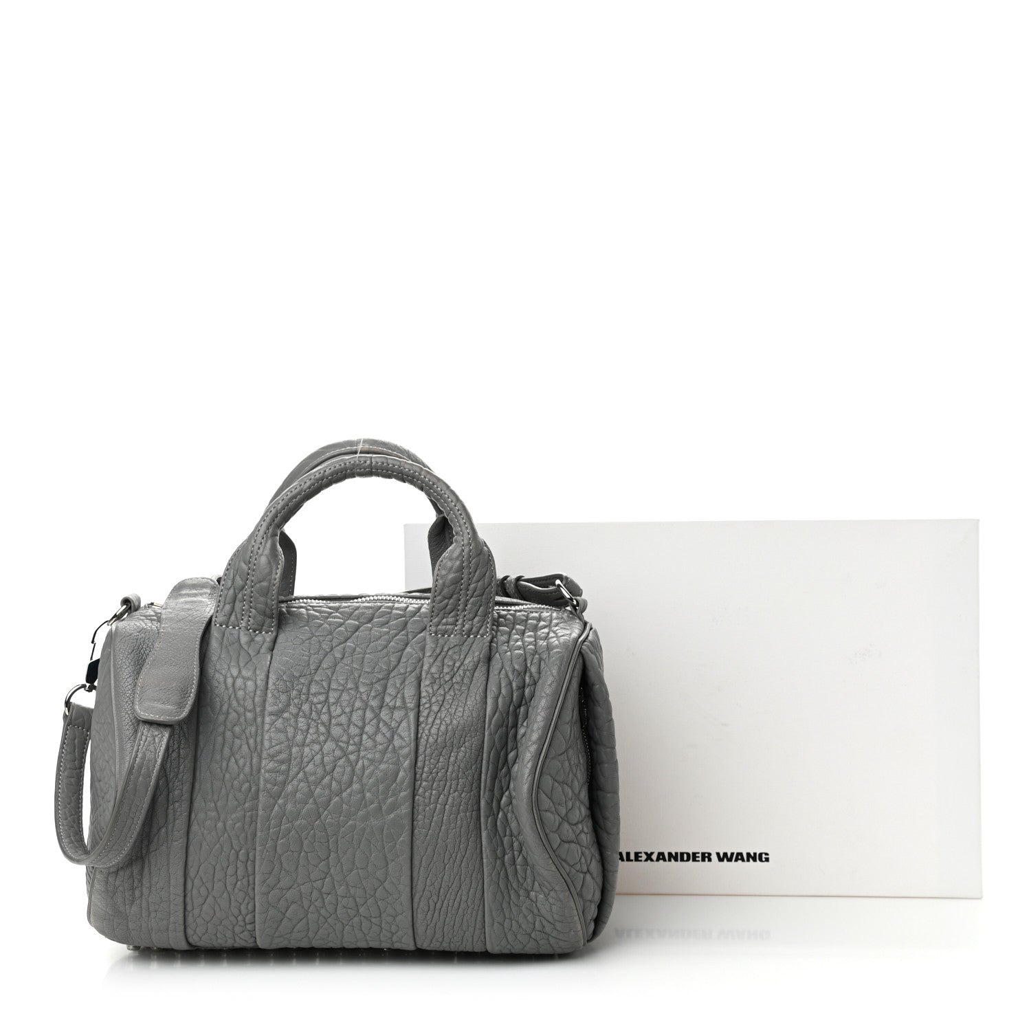 Alexander Wang Pebbled Lambskin Rocco Sesame Silver Hardware 11 of 11