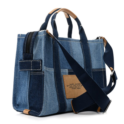 Marc Jacobs Denim Canvas Medium The Tote Bag Blue 3 of 10