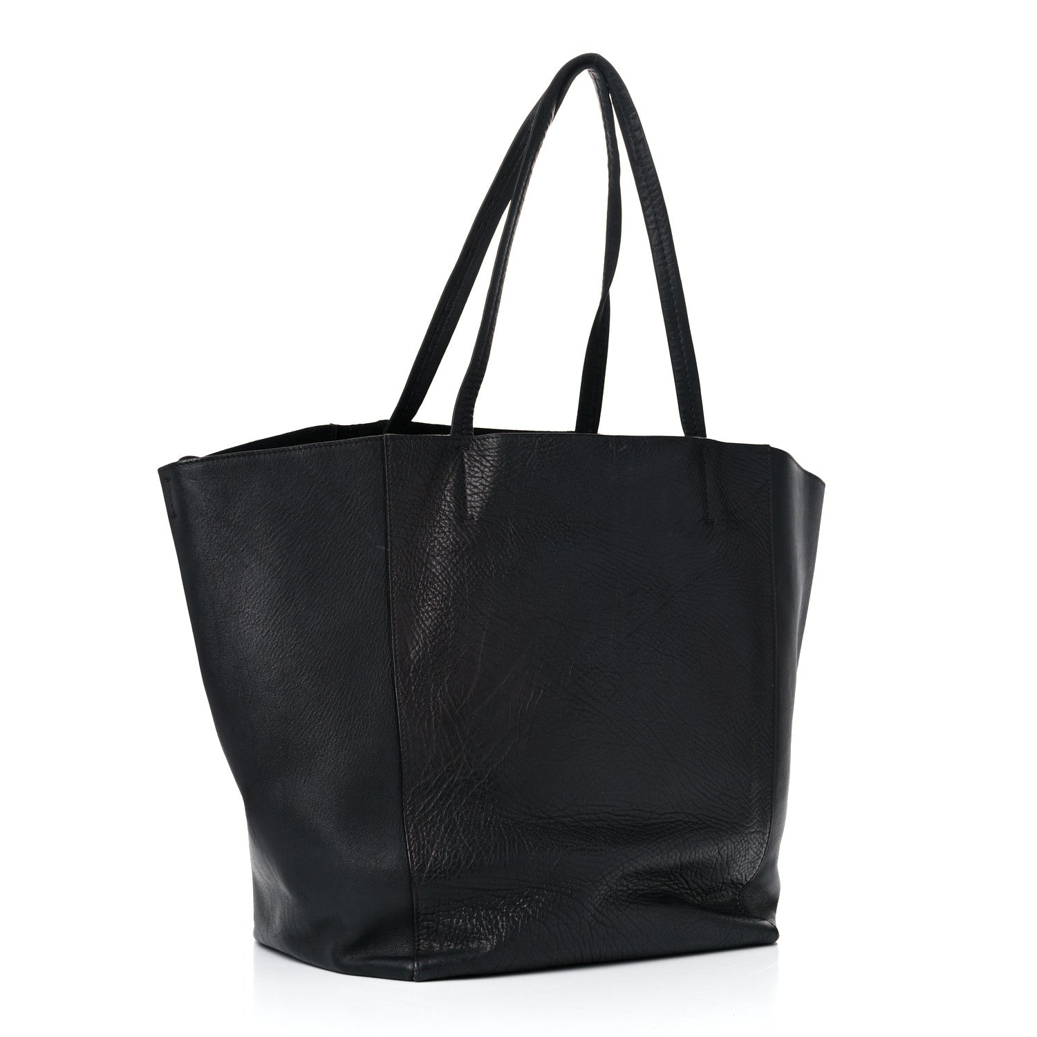 Celine Elephant Calfskin Medium Horizontal Cabas Phantom Black 3 of 19