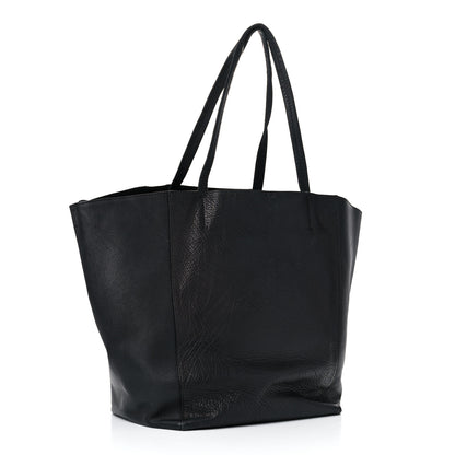 Celine Elephant Calfskin Medium Horizontal Cabas Phantom Black 3 of 19
