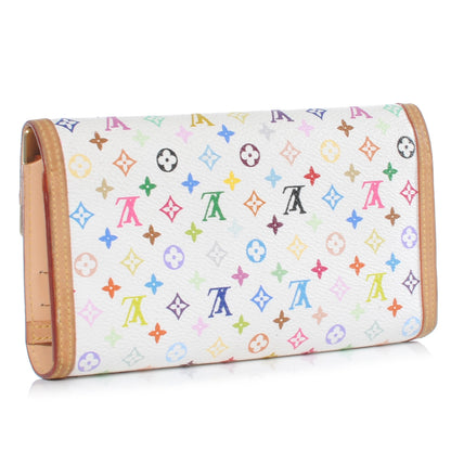 Louis Vuitton Monogram Multicolor Porte Tresor International Wallet White 3 of 7