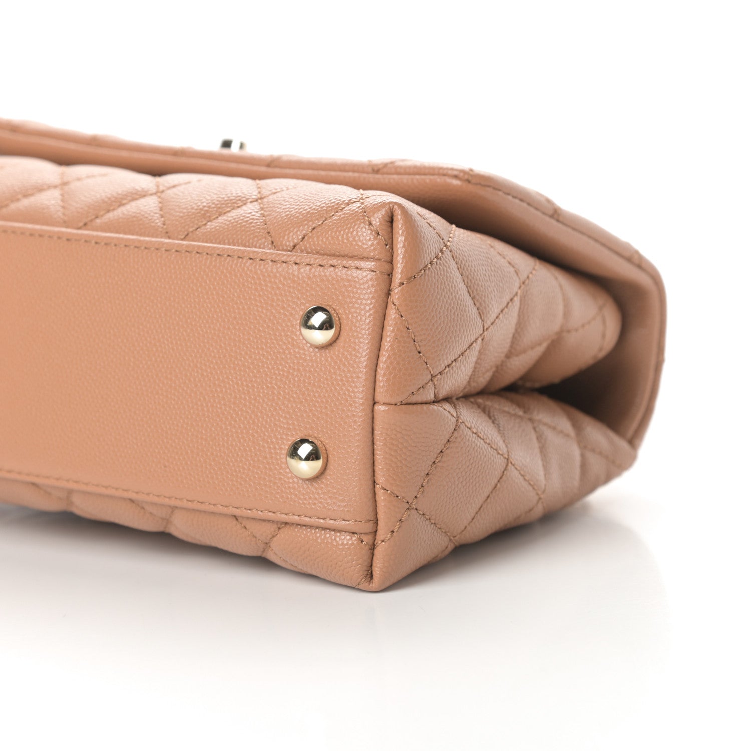 Chanel Caviar Quilted Mini Coco Handle Flap Brown 10 of 11