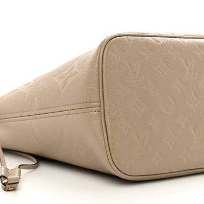 Louis Vuitton Empreinte Monogram Giant Neverfull MM Tourterelle 8 of 9
