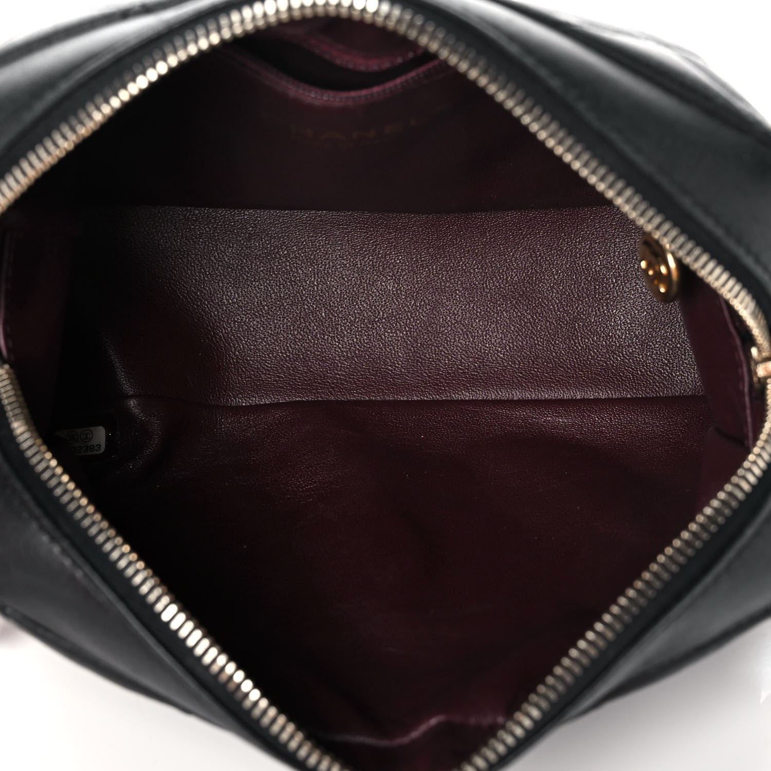 Chanel Lambskin Quilted Small Diamond CC Camera Case Black 5 of 14