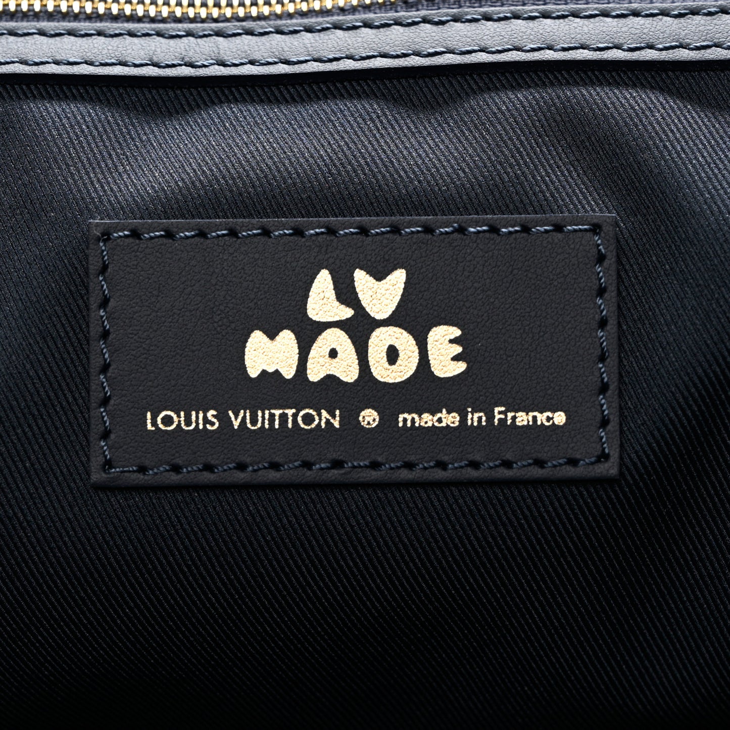 X NIGO Taurillon Monogram Denim Drip Keepall Bandouliere 50 Blue