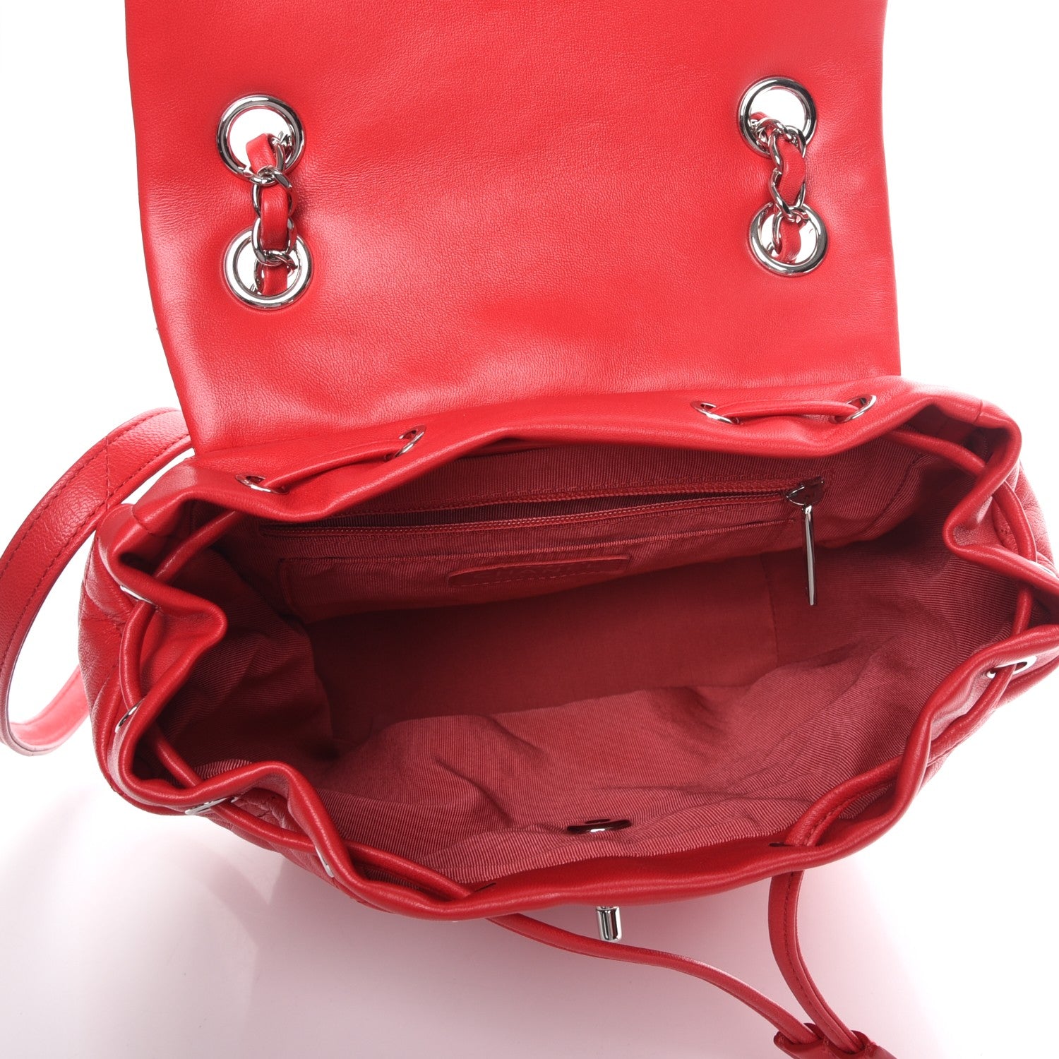 Chanel Lambskin Quilted Small Urban Spirit Backpack Red 5 of 8